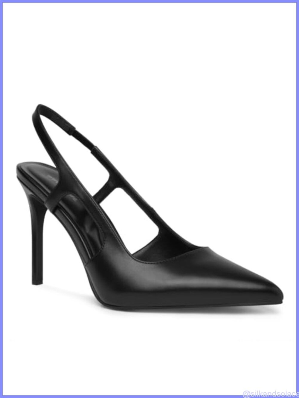 Slingback Stiletto Heels Pointed Toe Pumps Formal Dress Shoes